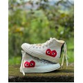 Converse x Comme des Garçons PLAY Chuck 70 White