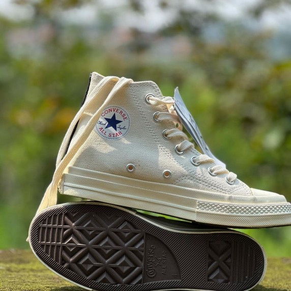 Converse x Comme des Garçons PLAY Chuck 70 White