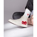 Converse x Comme des Garçons PLAY Chuck 70 White