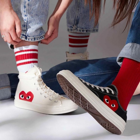 Converse x Comme des Garçons PLAY Chuck 70 White