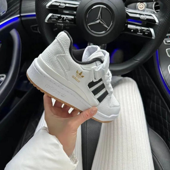 Adidas Forum Low White on Gold