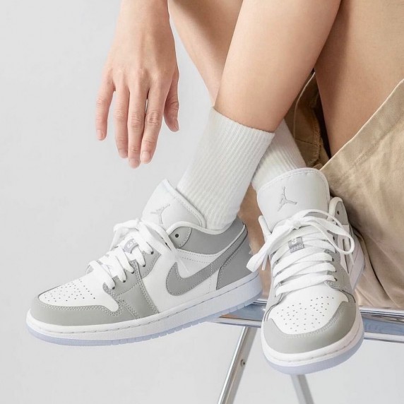 Nike Air Jordan 1 Low White Wolf Grey