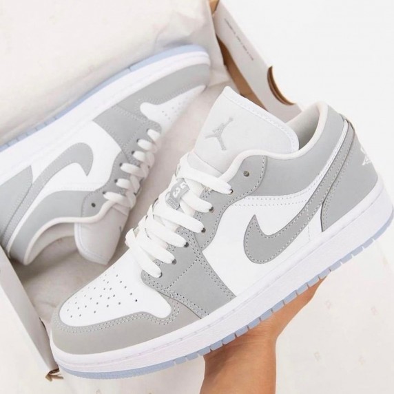 Nike Air Jordan 1 Low White Wolf Grey