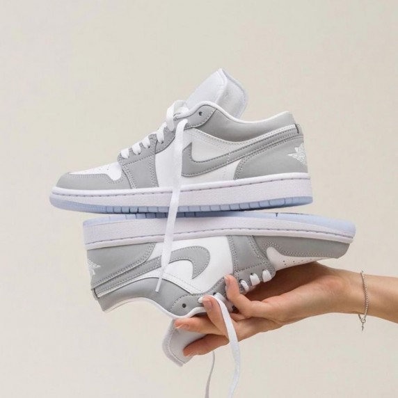 Nike Air Jordan 1 Low White Wolf Grey