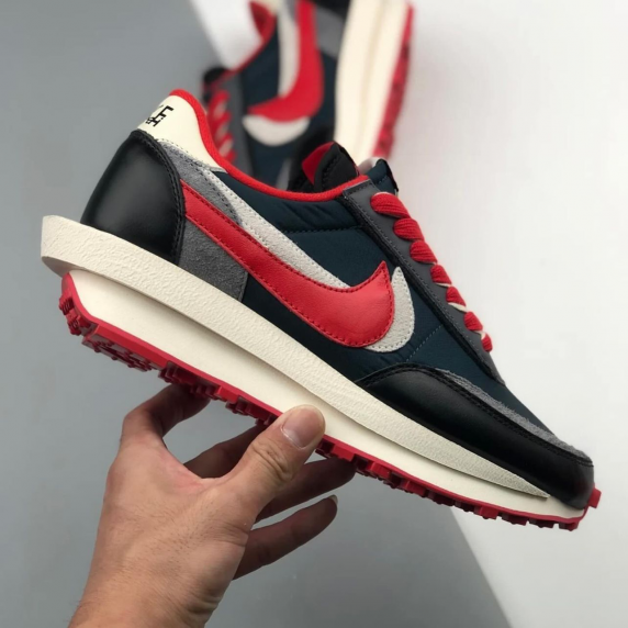 Nike Sacai Waffle Undercover Midnight Spruce Red