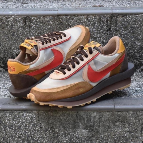 Nike Sacai X Clot X Ld Waffle Brown