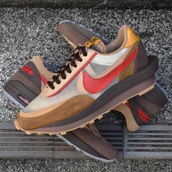 Nike Sacai X Clot X Ld Waffle Brown