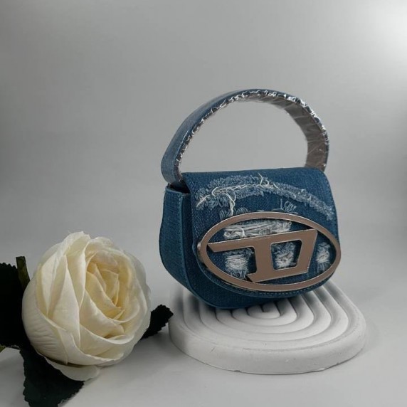 Diesel Shoulder Bag Small Sky Jean