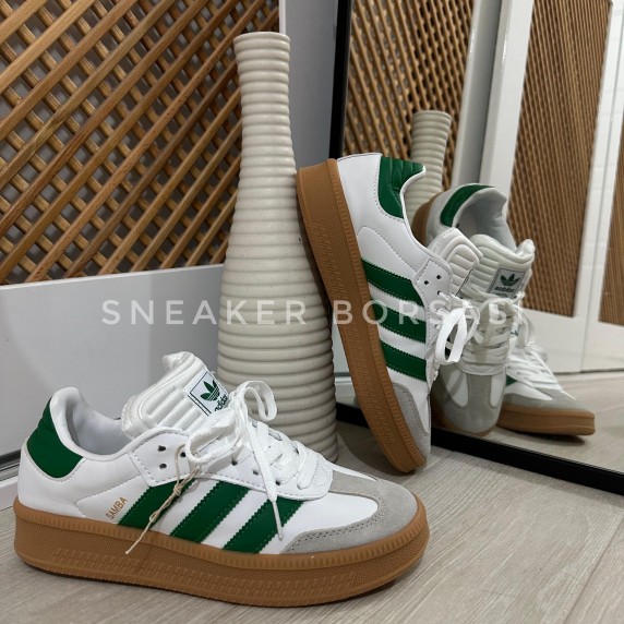 Adidas Sambae White Collegiate Green Gum