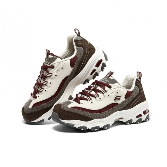 Skechers D'Lites 1.0 Chunky 'Wine Red Brown'