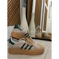 Adidas Gazelle Bold Magic Beige Collegiate Green