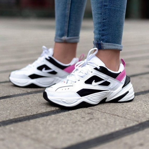 Nike M2K Tekno White Black Rose