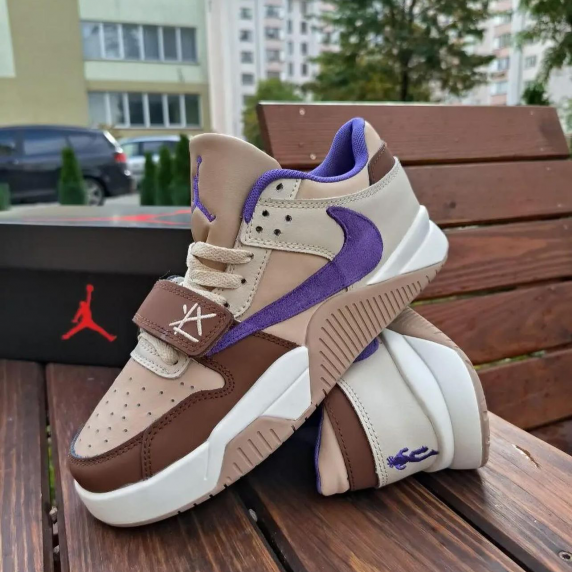 Nike Travis Scott x Jordan Cut The Check Brown Purple