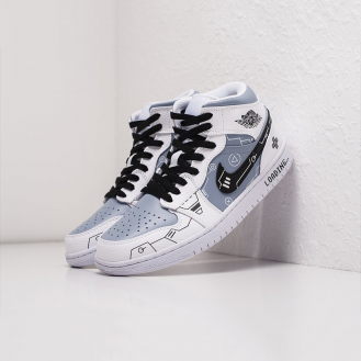 Nike Air Jordan 1 Mid PS5 White Grey Black