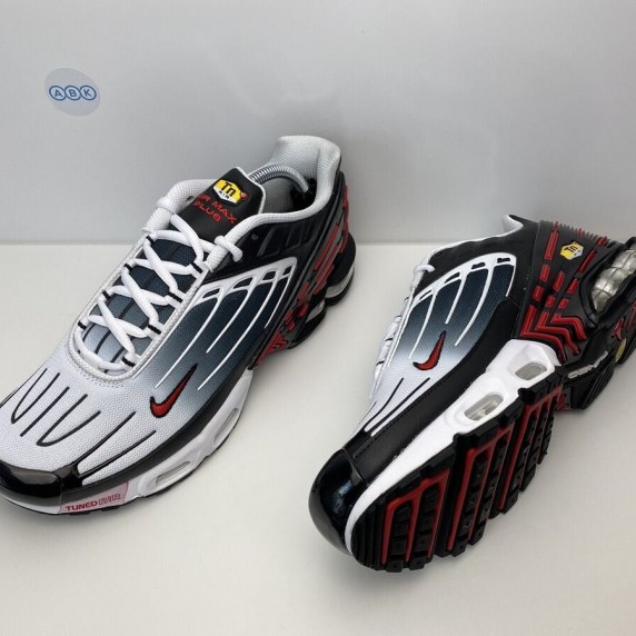 Nike Air Max Plus Tuned TN 3 III Black White Red