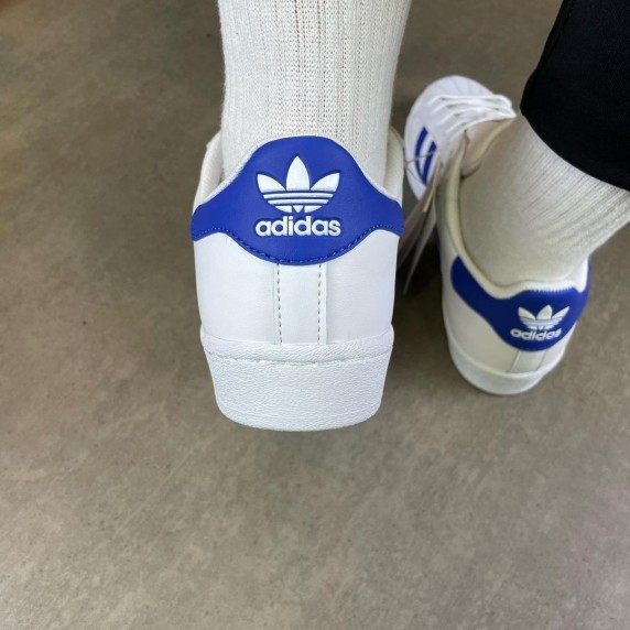 Adidas Superstar White Blue