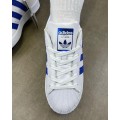 Adidas Superstar White Blue