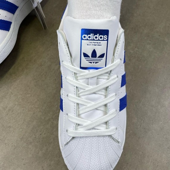 Adidas Superstar White Blue