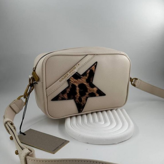 Golden Goose Star Bag Beige Leopar